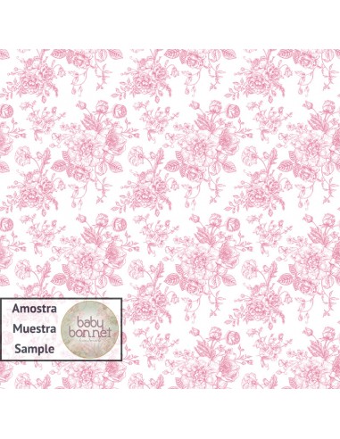 Patrón florido en rosa (fondo fotográfico)