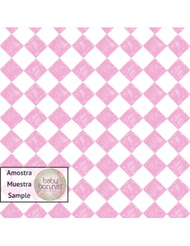 Patrón de diamante en rosa (fondo fotográfico)