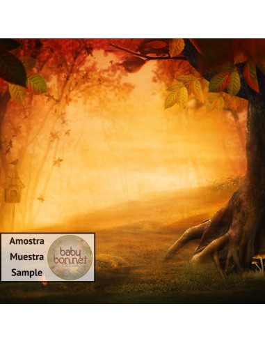 Orange Autumn landscape  (backdrop)
